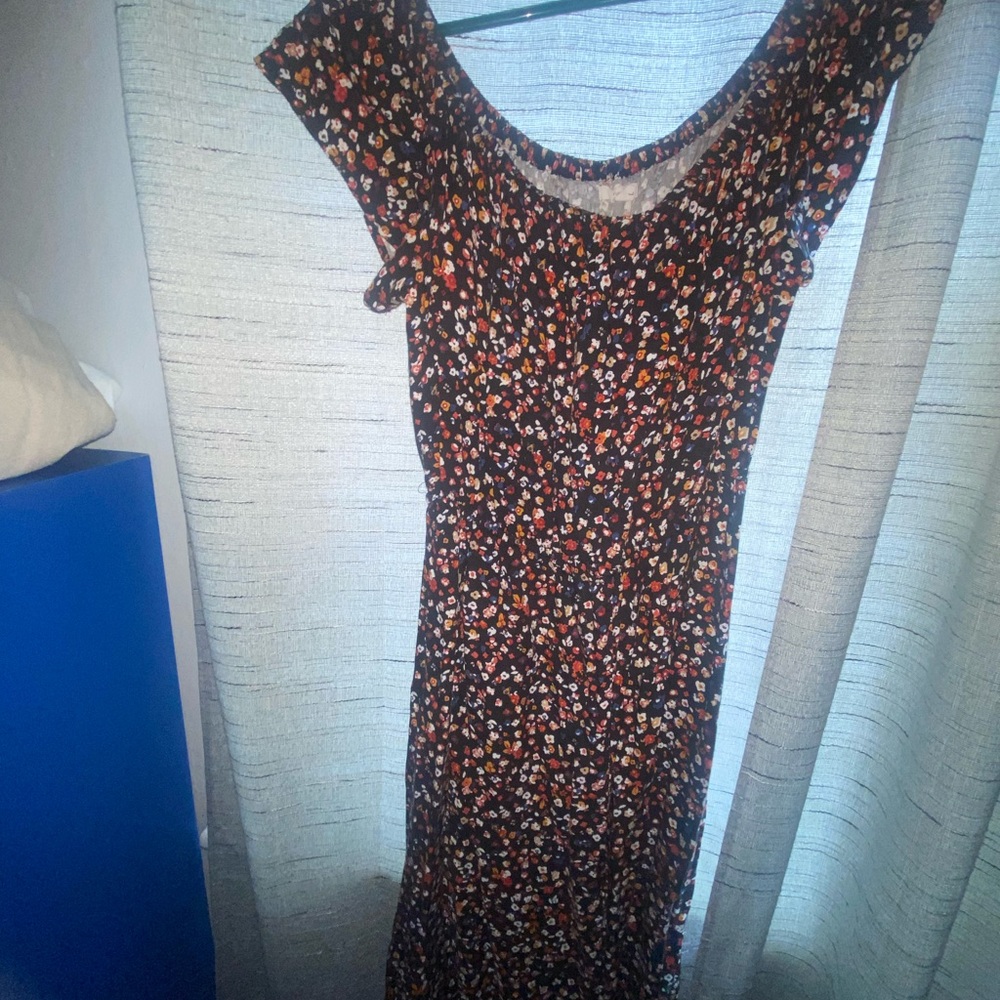 Chic Asymmetrical Floral Dress